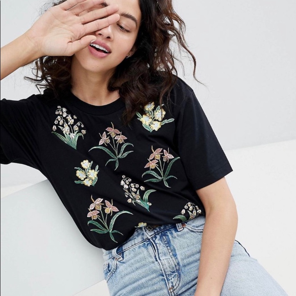 ASOS embroidered t shirt